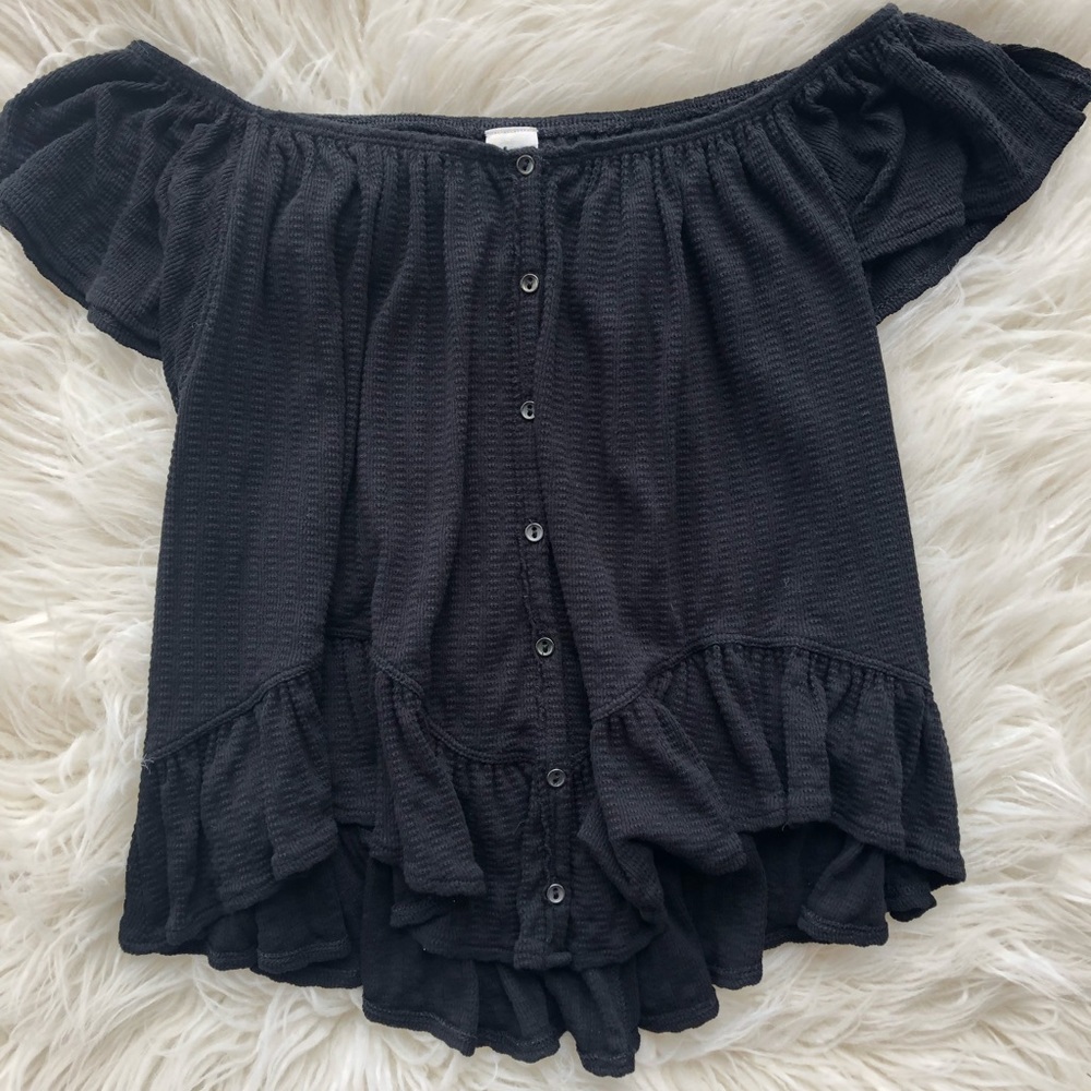 Free People Black Top